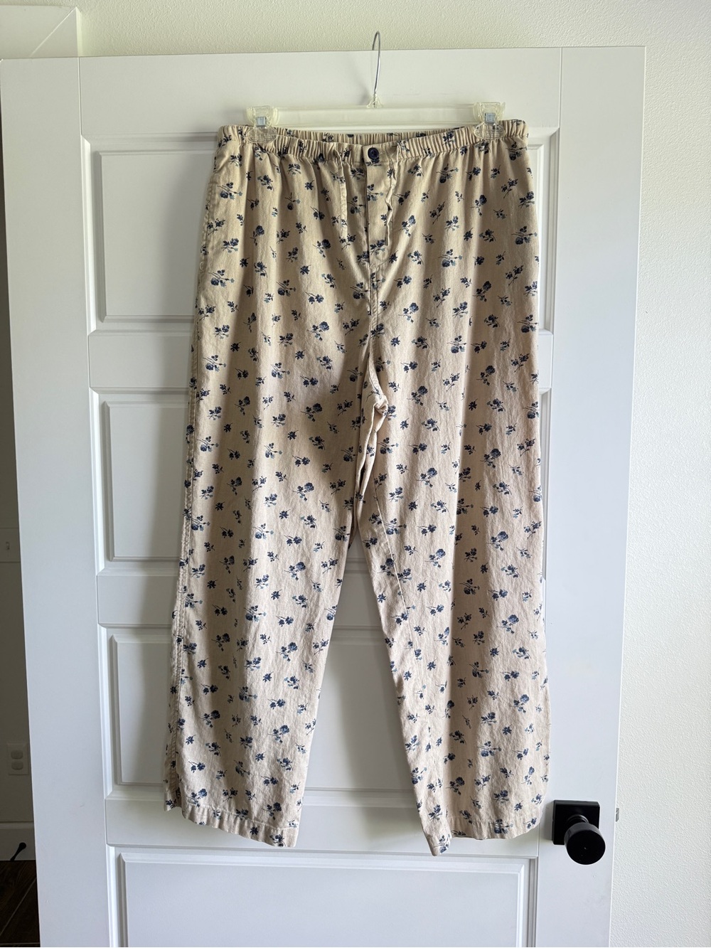 🫐🌼 Basic Editions Linen/Cotton Wide Leg Floral Pants